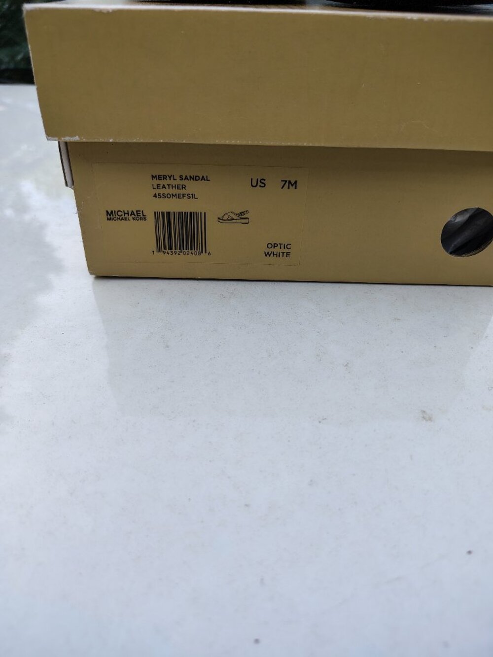 Michael Kors Meryl Leather Sandals White Size 7 - Picture 3 of 6